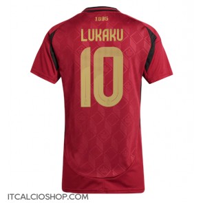 Belgio Romelu Lukaku #10 Prima Maglia Femmina Europei 2024 Manica Corta